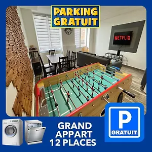 22 Chic & Cosy Grand 92m2 Parking Gratuit Hypercentre Netflix , Saint-Etienne (Loire) France